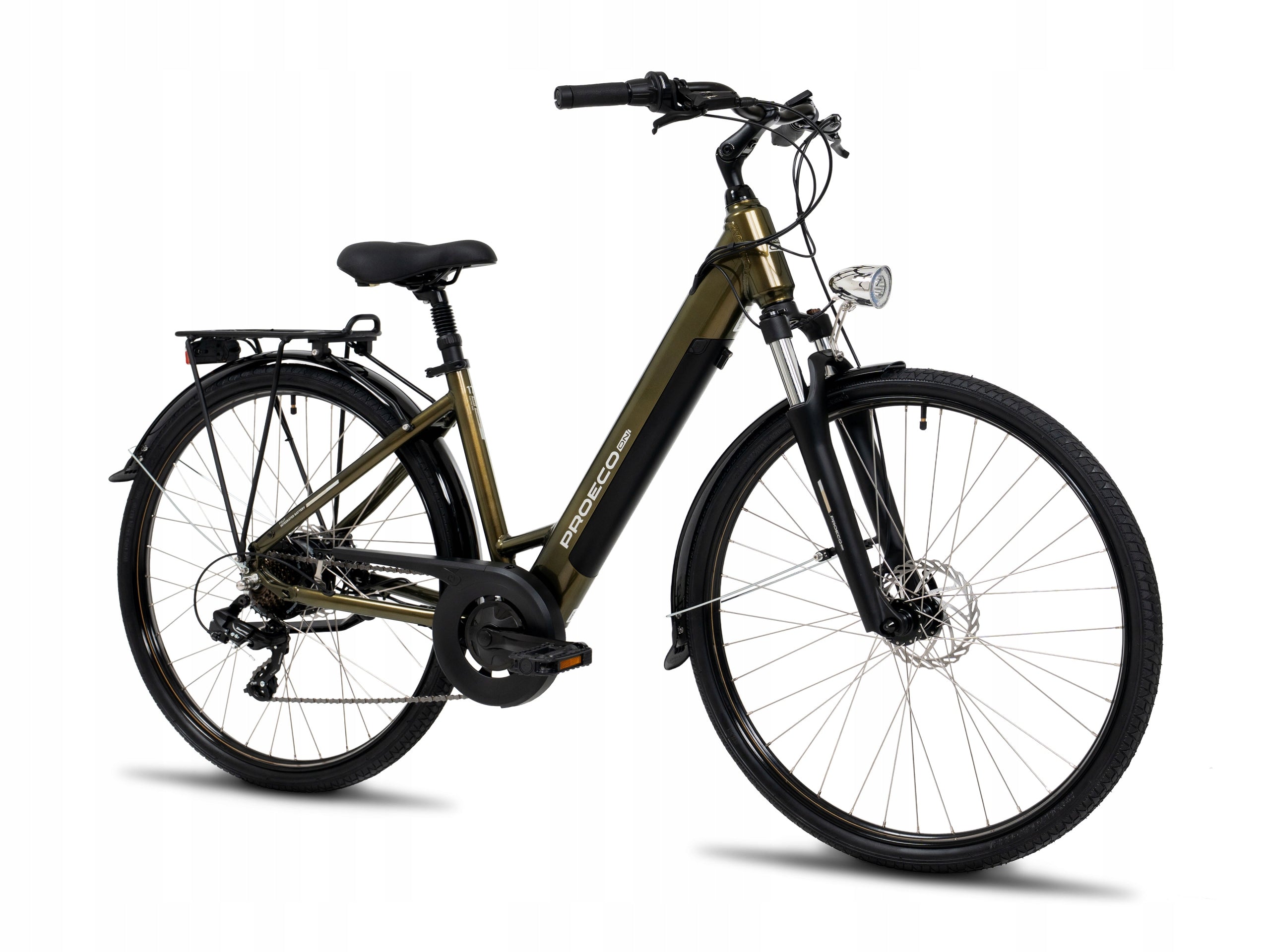 Electric bike PROECO EASY 374WH green M trunk Foldability partially assembled, calibrated