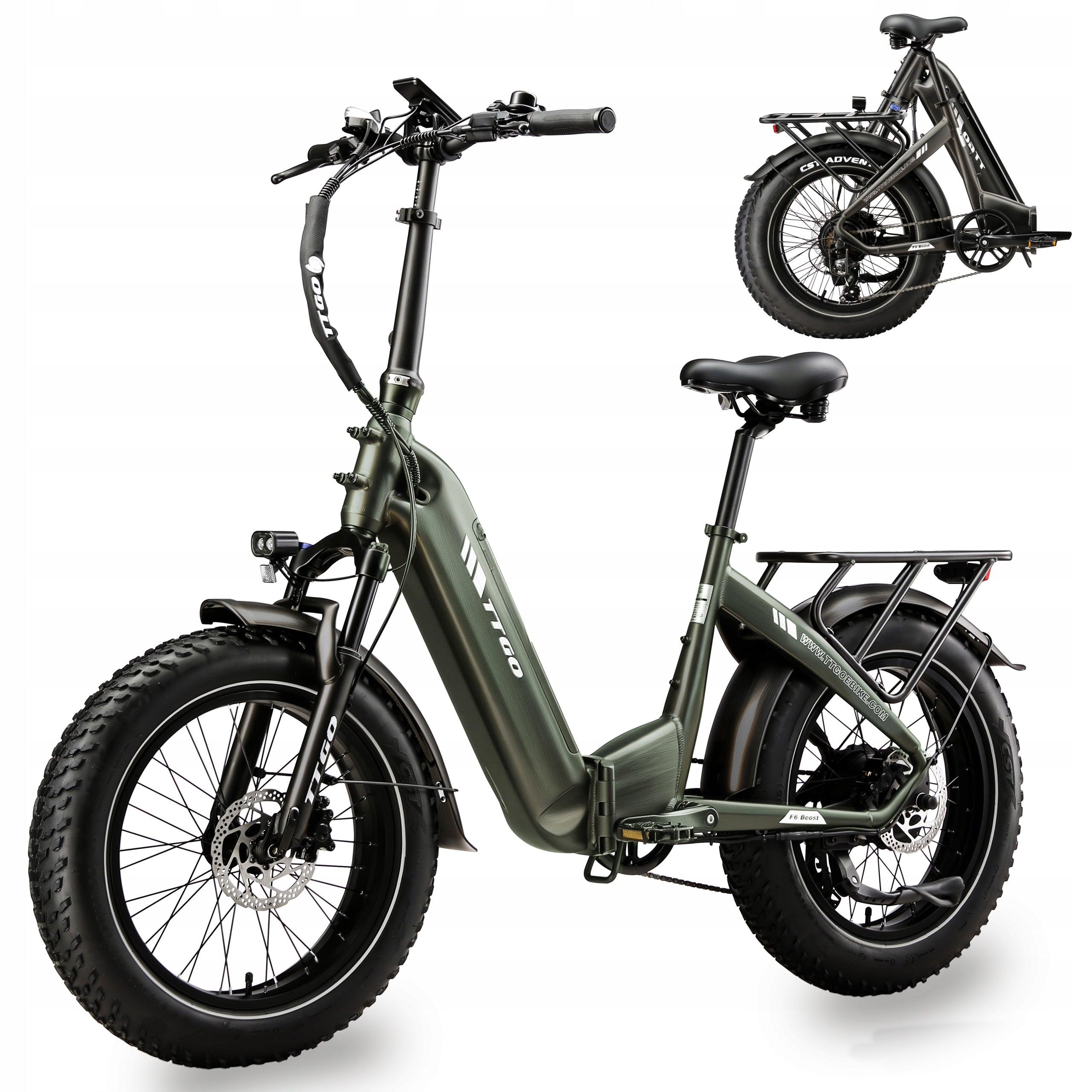 Electric bike TTGO F6 Boost 250W 48V 18AH 25km/h 150HP Oil brake Packaging status original