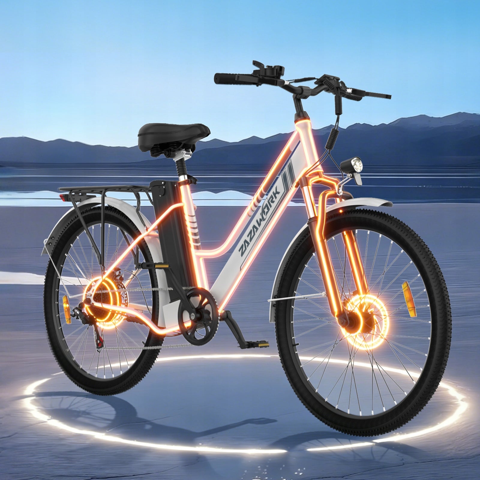 Electric bike ZAZAWORK C26 PRO 250W 36V720WH 120KM 26'' Shimano7 Brand ZAZAWORK