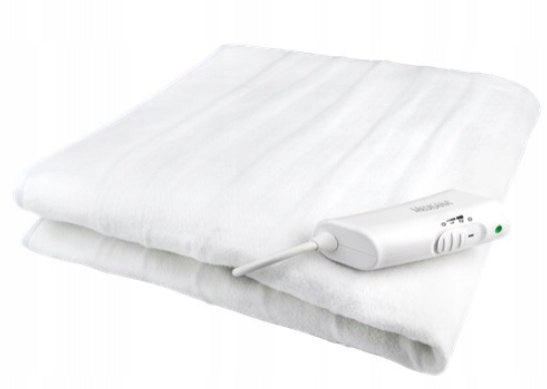 Electric blanket 150 x 80 cm white TRAVEL