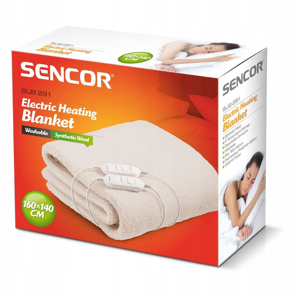 Electric blanket Sencor SUB291 beige 120W 160x140 cm fleece Medical device no