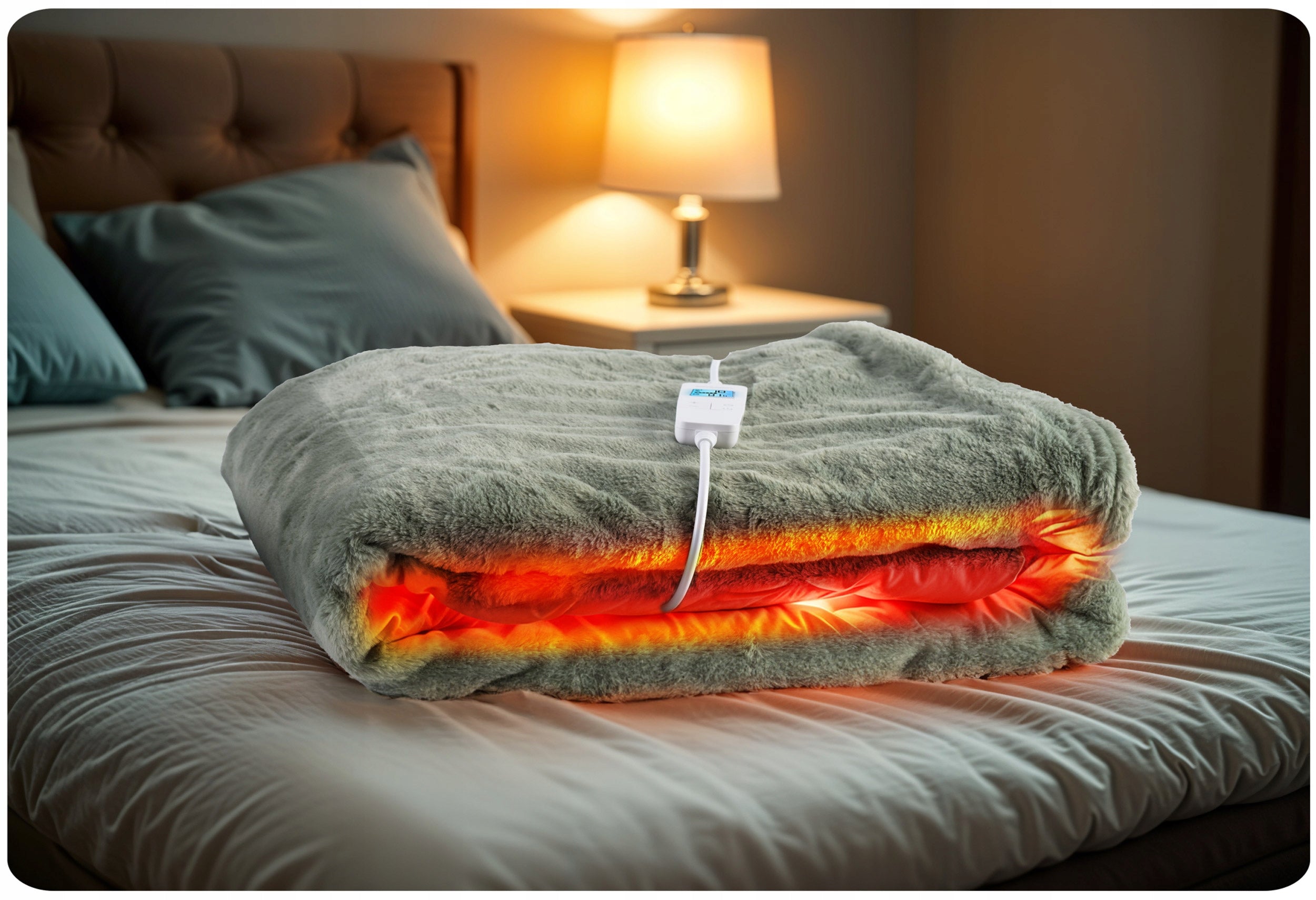 Electric blanket soft LARGE 180x160cm Heating mat Berdsen 160W + Timer Medical device no