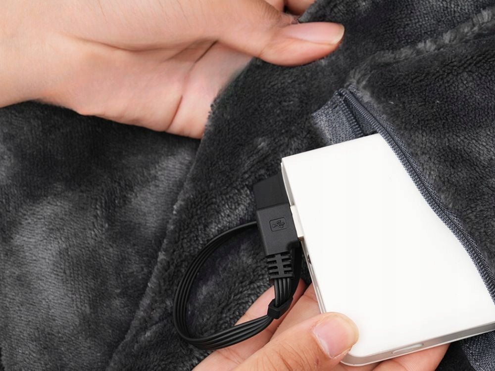 Electric blanket usb large 140x70 cm heat sweatshirt 3 modes 7 heating zones Medical device no