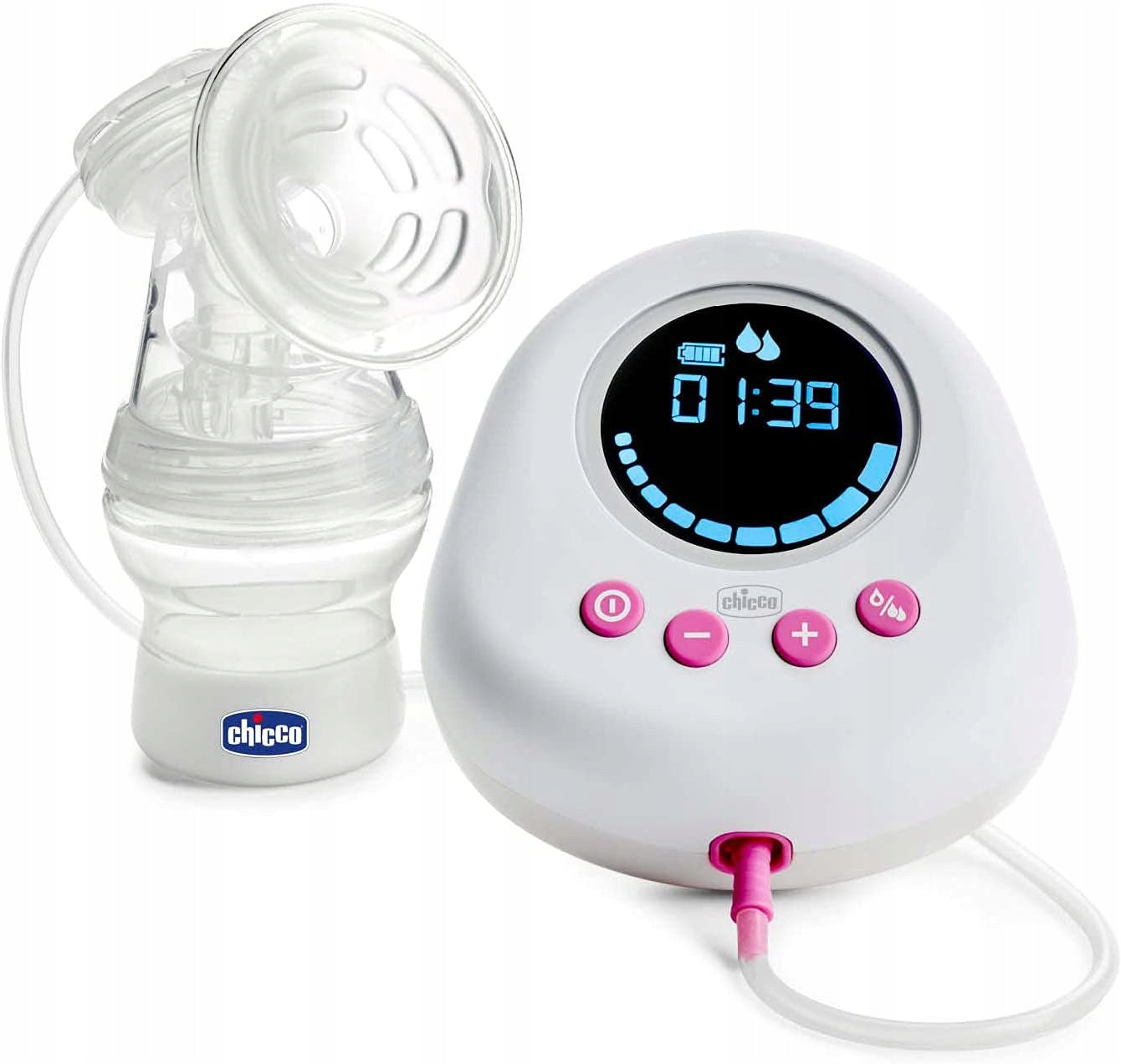 Electric breast pump Chicco 150 ml single two-phase LCD light