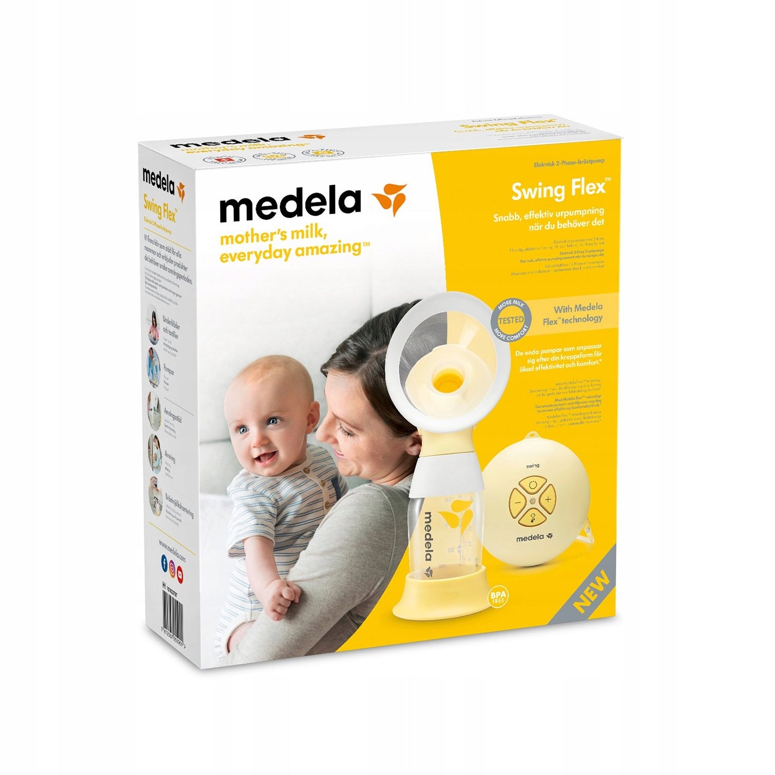 Electric breast pump Medela Swing Flex two-phase 150 ml adjustable