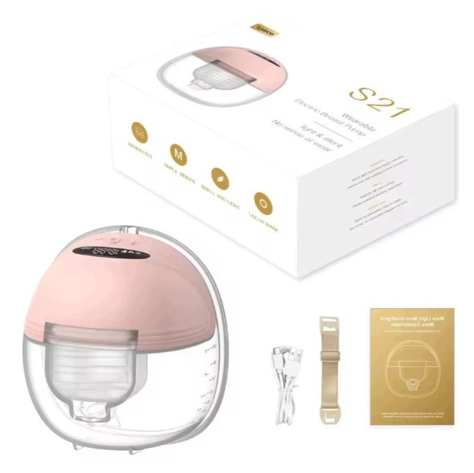 Electric breast pump worn S21 hands, 3 modes, 12 suction levels 180ml