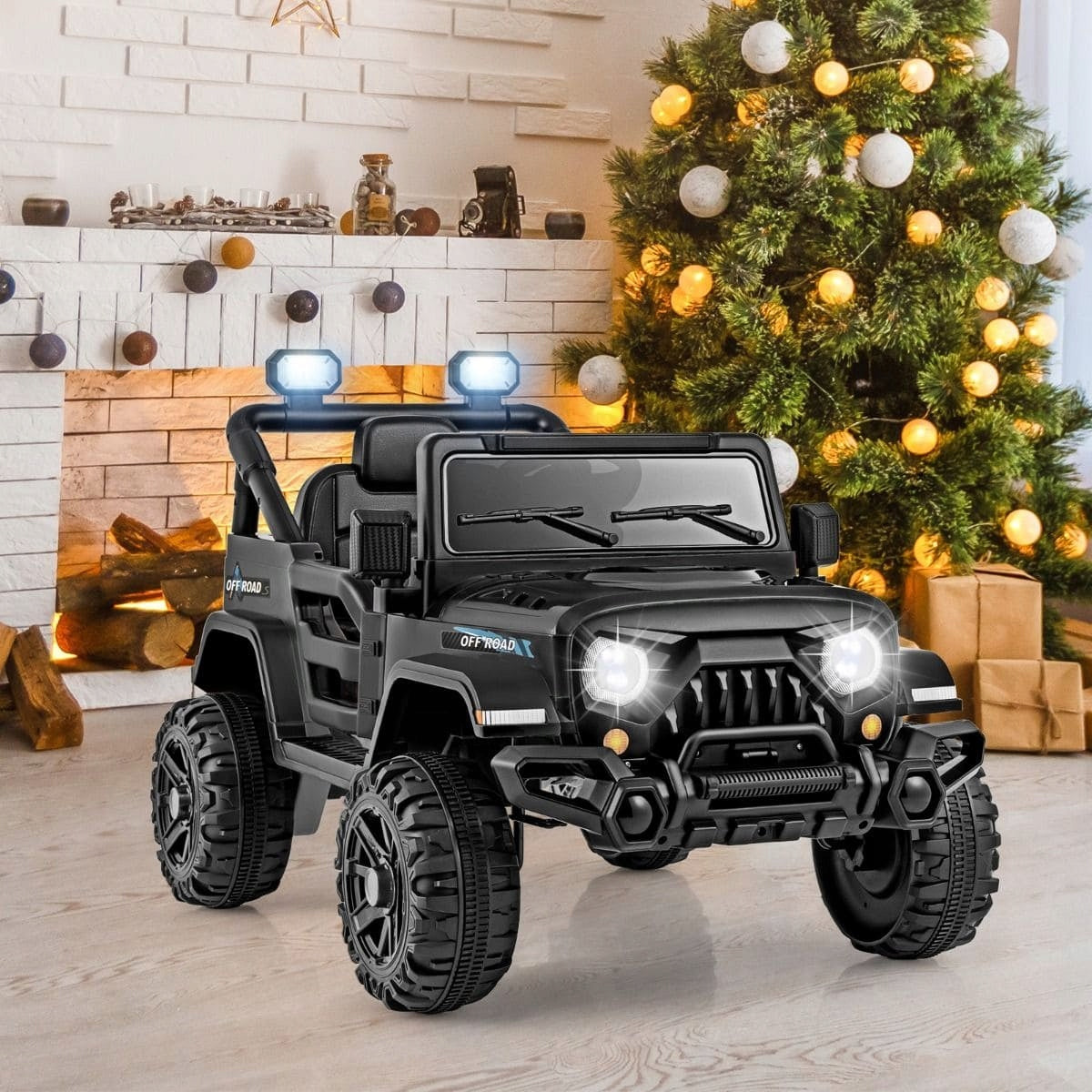 Electric car for children jeep Auto battery Color black