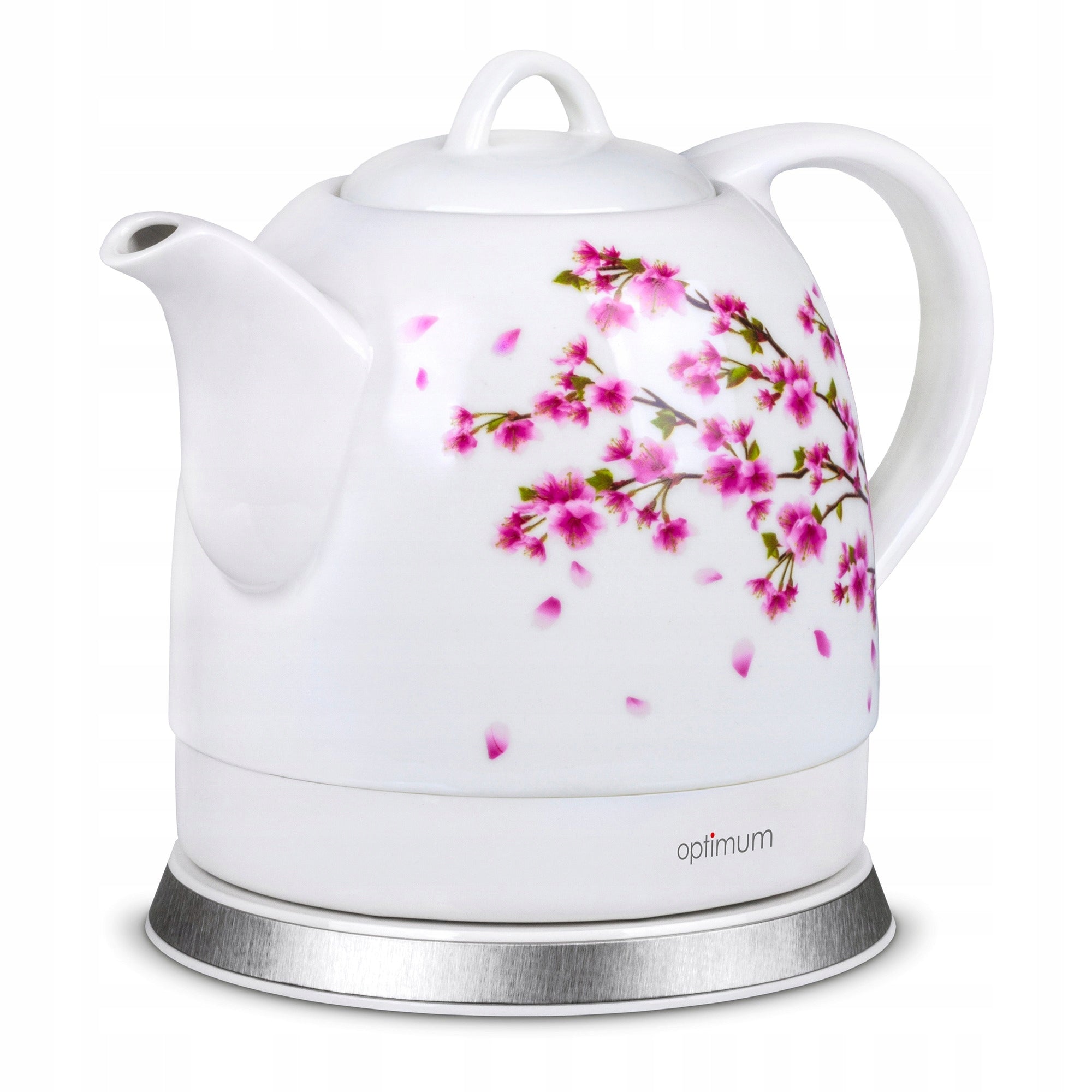 Electric ceramic kettle Optimum CJS-1310 1L 1200W white twig Manufacturer code 69628