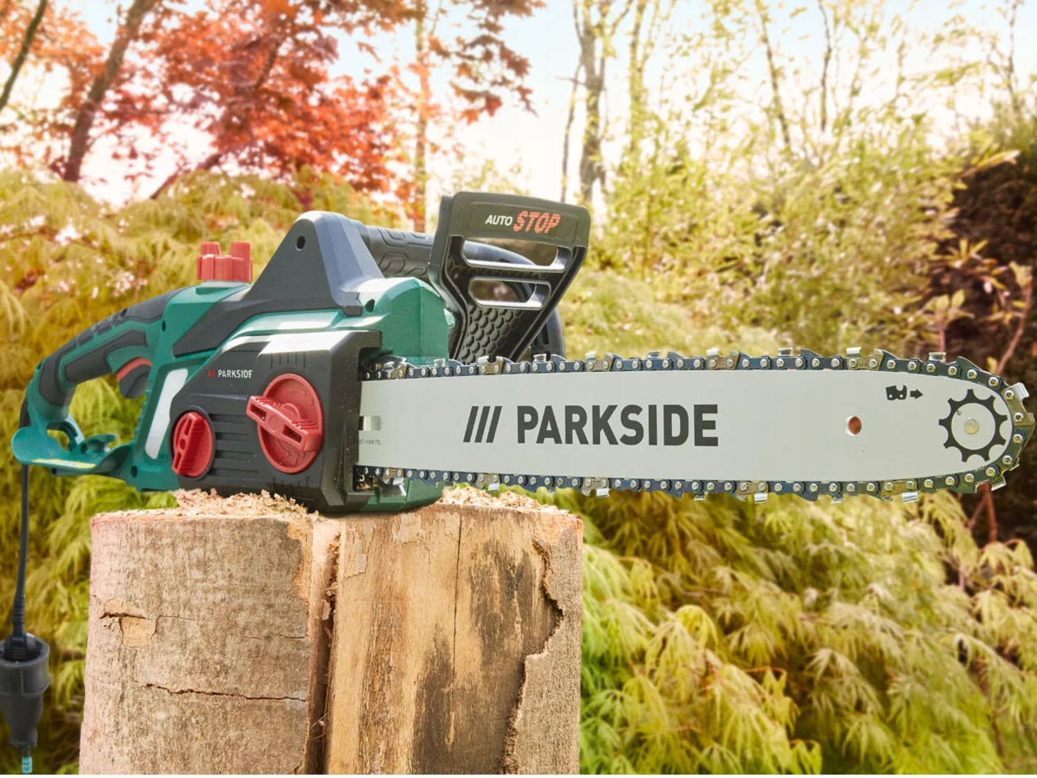 Electric chainsaw electric saw Parkside PKS 2200 A1 2200 W Guide length 34 cm