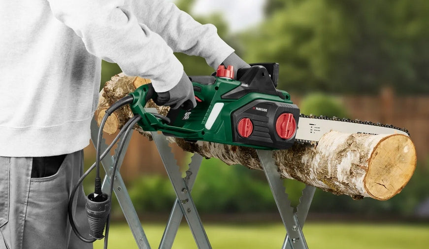 Electric chainsaw electric saw Parkside PKS 2200 A1 2200 W Oil tank 250 ml