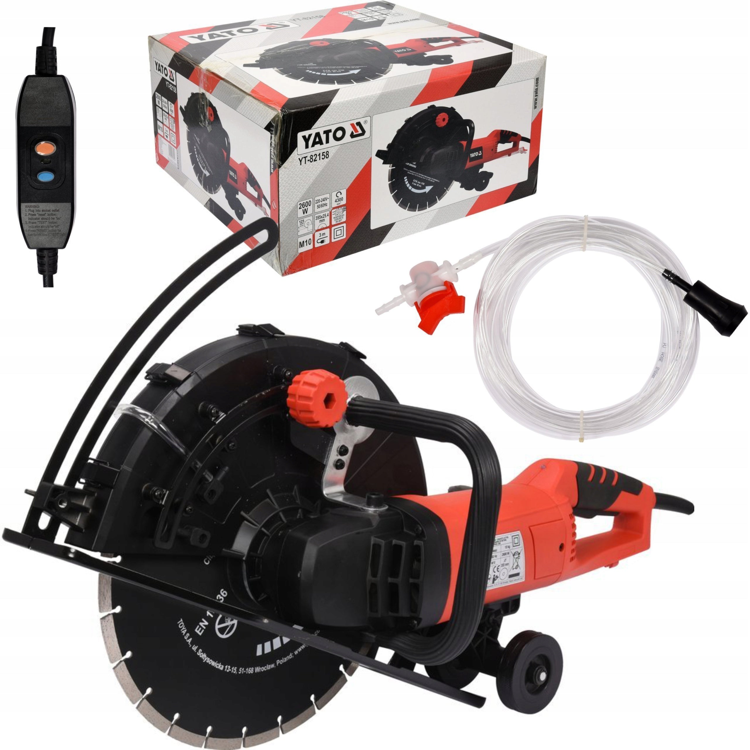 Electric circular saw for concrete Yato 125 mm Product weight with unit packaging 10 kg