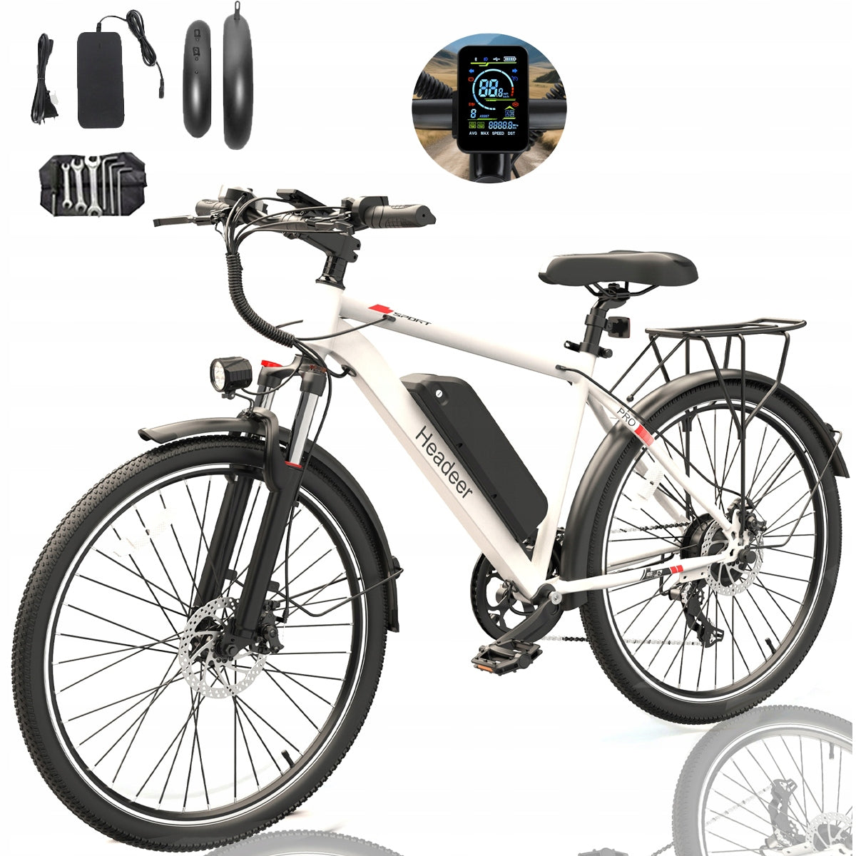 Electric city vehicle HEADEER BK1350 2026 500W 48V 13,5Ah 35km/h 80km Packaging status original