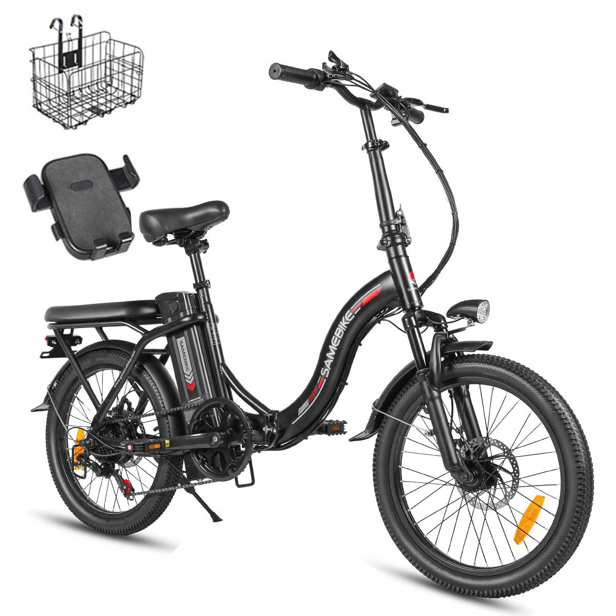 Electric city vehicle Samebike CY20-FT 350W 36V 12AH 32km/h 7-Speed 20" CE