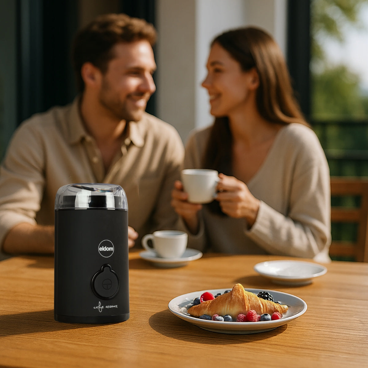 Electric coffee grinder MK90C beano Eldom matt black 60g Manufacturer code MK90C beano