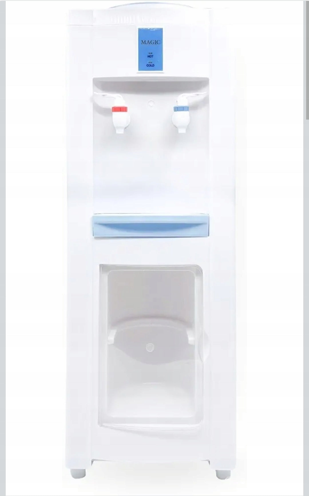 Electric cold and hot water dispenser.