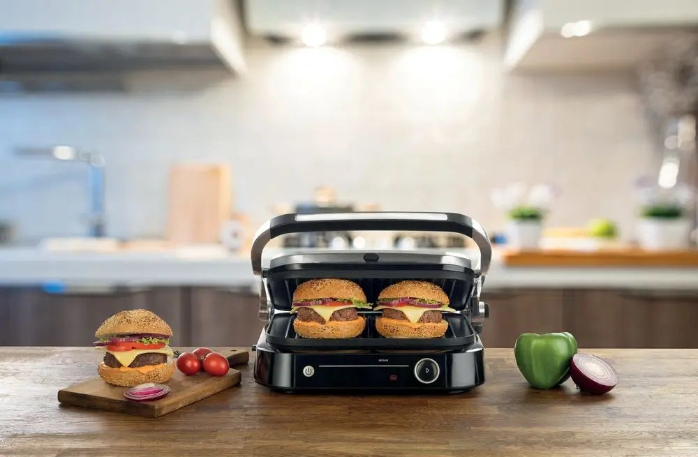 Electric contact grill Gorenje GCG2100S silver-black 2100 W Brand Gorenje