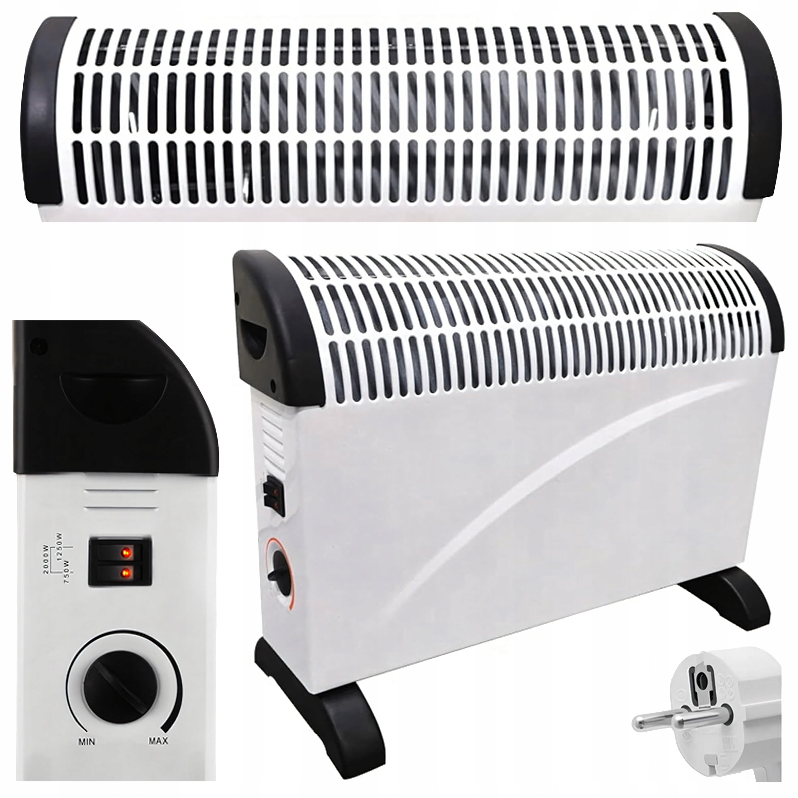 Electric convector heater 2000 W Manufacturer code RC-K-2061 / DL01S.