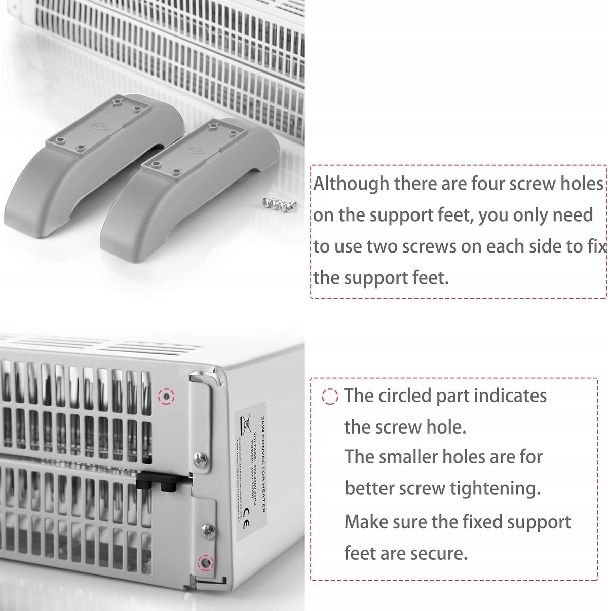 Electric convector heater 2000 W with adjustable timer 24 HR Manufacturer code grzejnik elektryczny