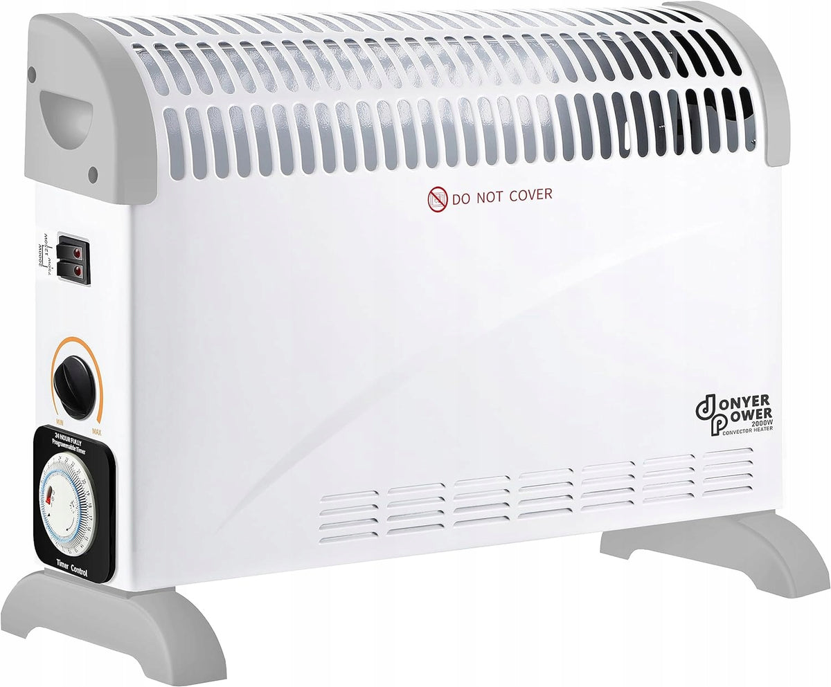 Electric convector heater 2000 W with adjustable timer 24 HR