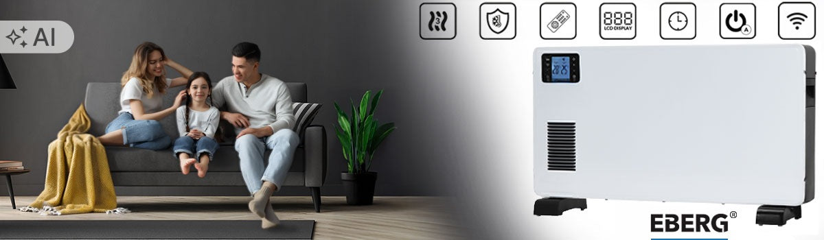 Electric convector heater EBERG CONVY 2300W energy saving WiFi Packaging status original