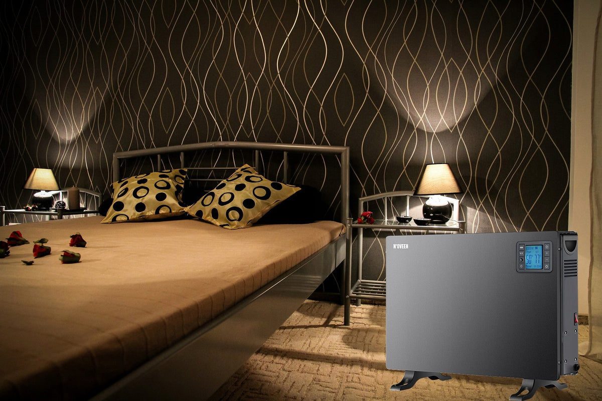 Electric convector radiator TIMER AIR SUPPLY black 2000W Brand N'oveen