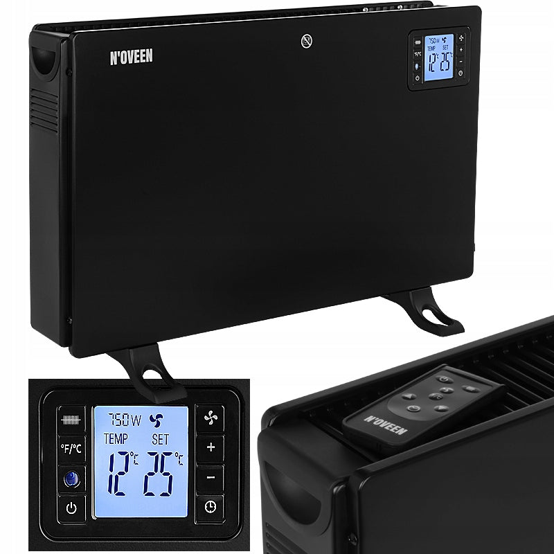 Electric convector radiator TIMER AIR SUPPLY black 2000W