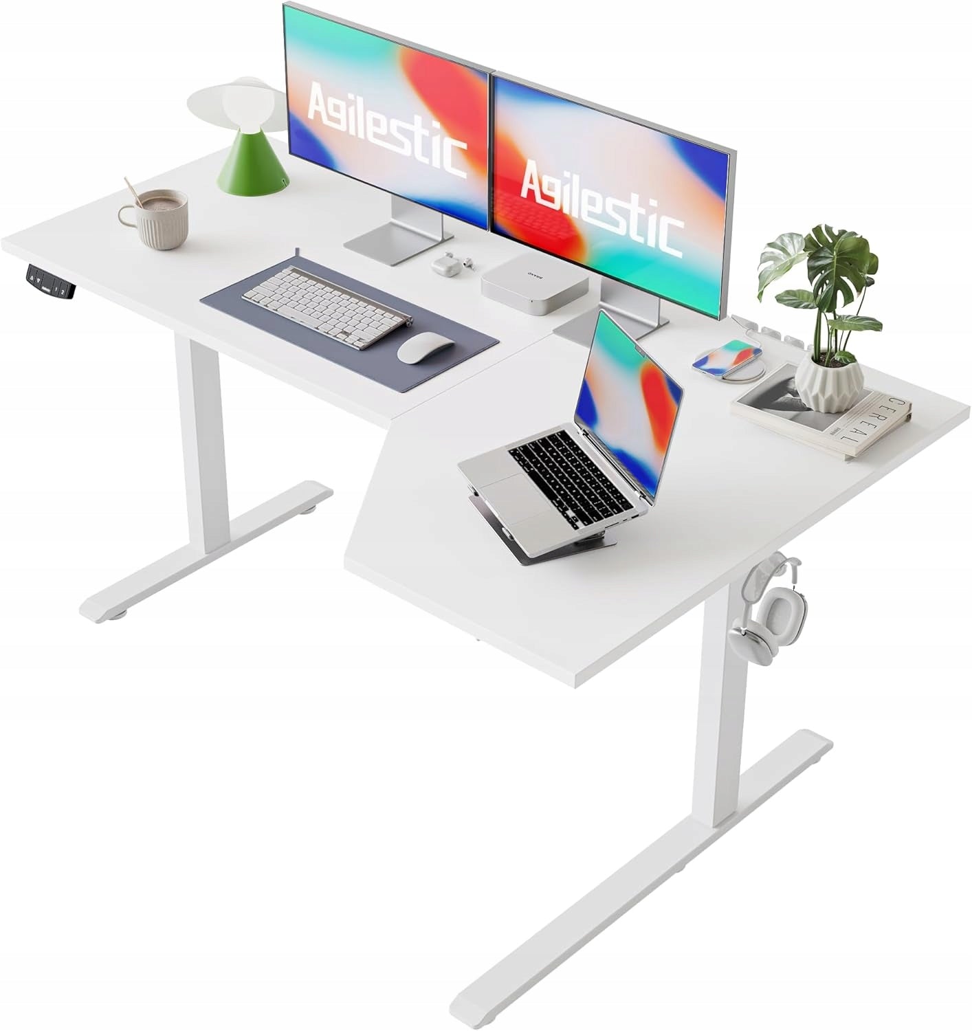 Electric desk 150x60 cm for standing work with adjustable height