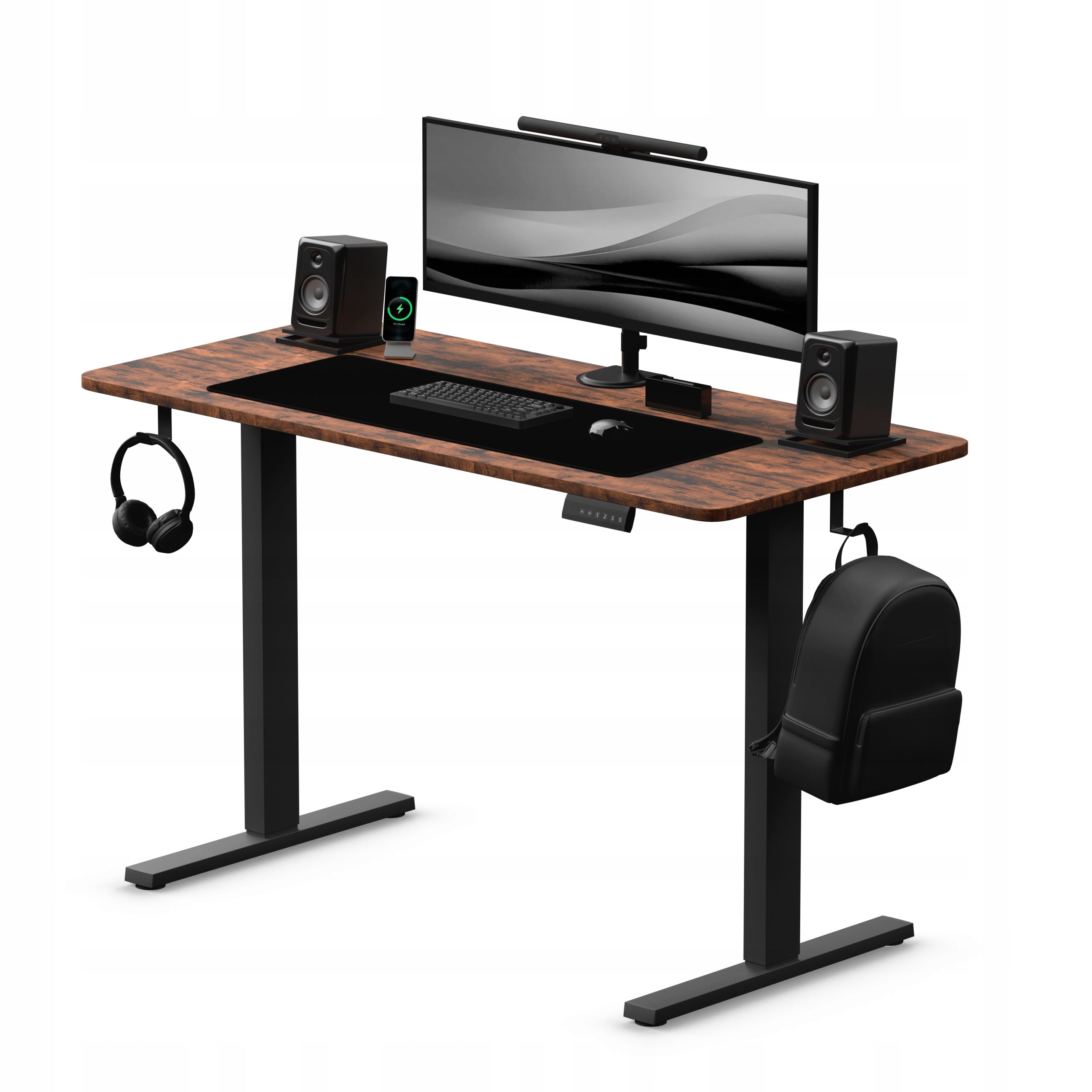 Electric desk adjustable Control+ 120/60 LVNSystem rustic 73-122