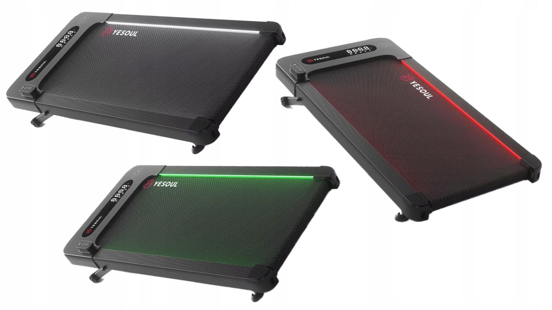 Electric desk treadmill Compact TILT up to 10% YESOUL W2 PRO Additional features transport wheels display