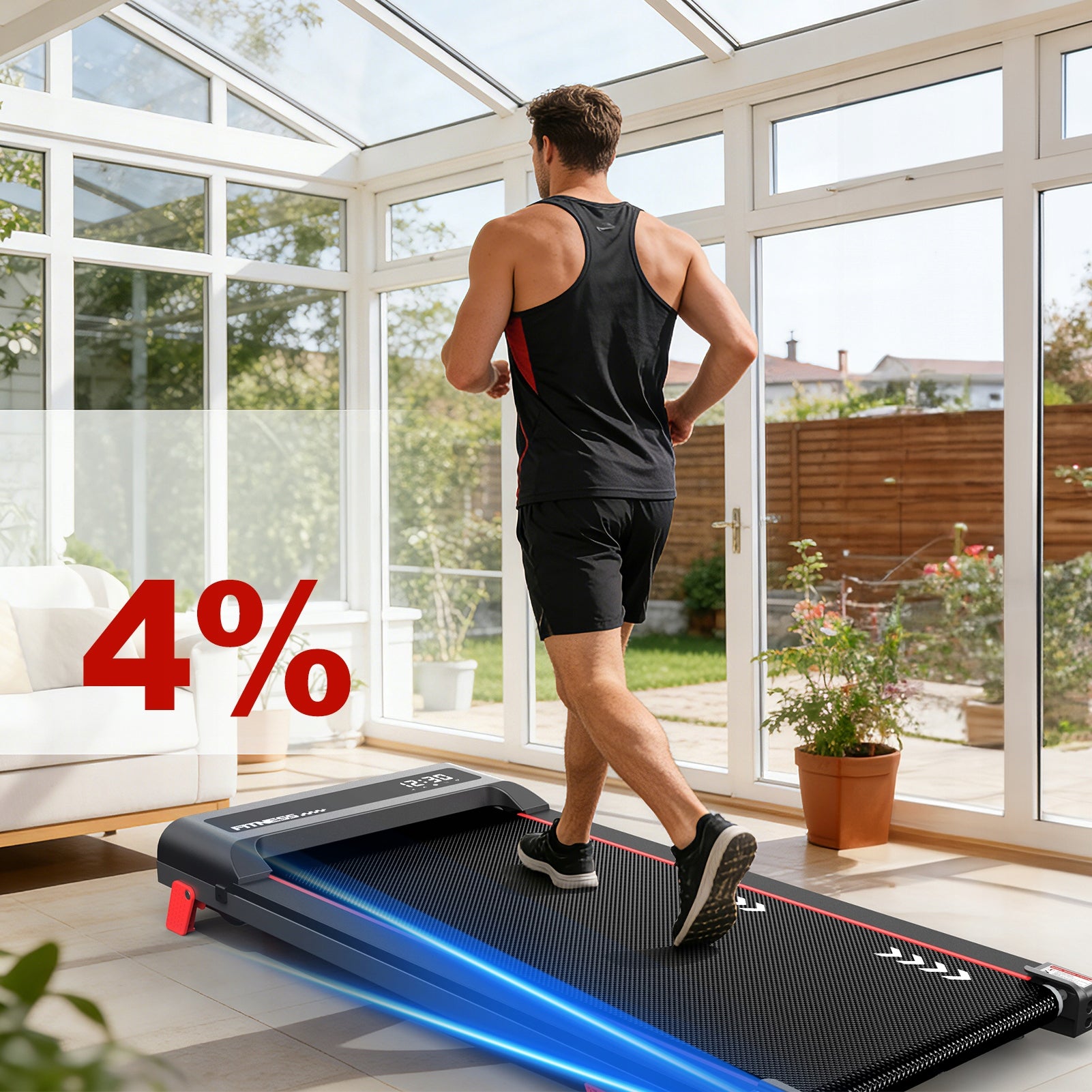 Electric desk treadmill Walking Pad 2,25HP, 1-6km/h, 4% slope Manufacturer code 6976909986131