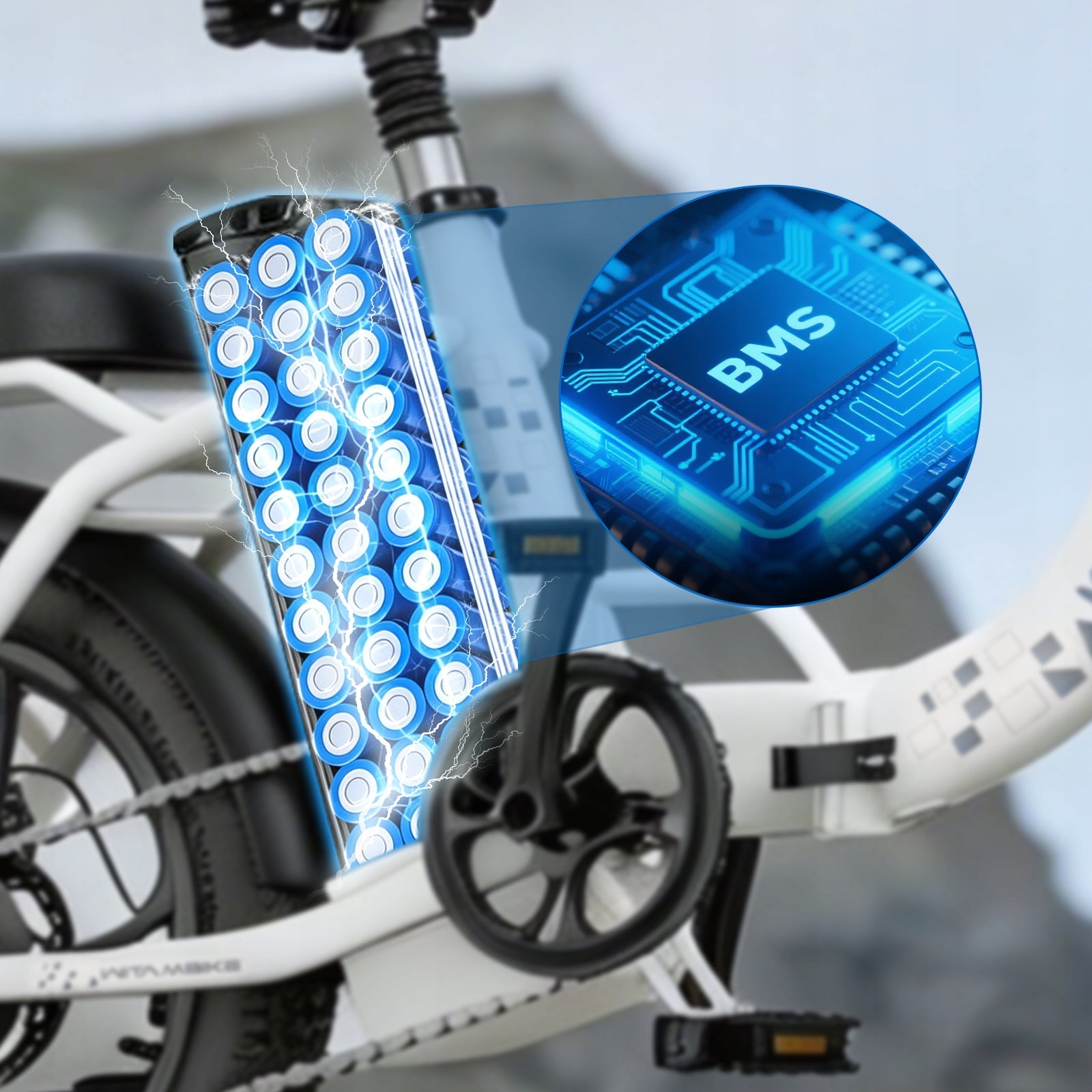 Electric folding Bike 48V 16AH 250W 20" Fat Bike Step-Through 100KM Shimano Frame size 15"