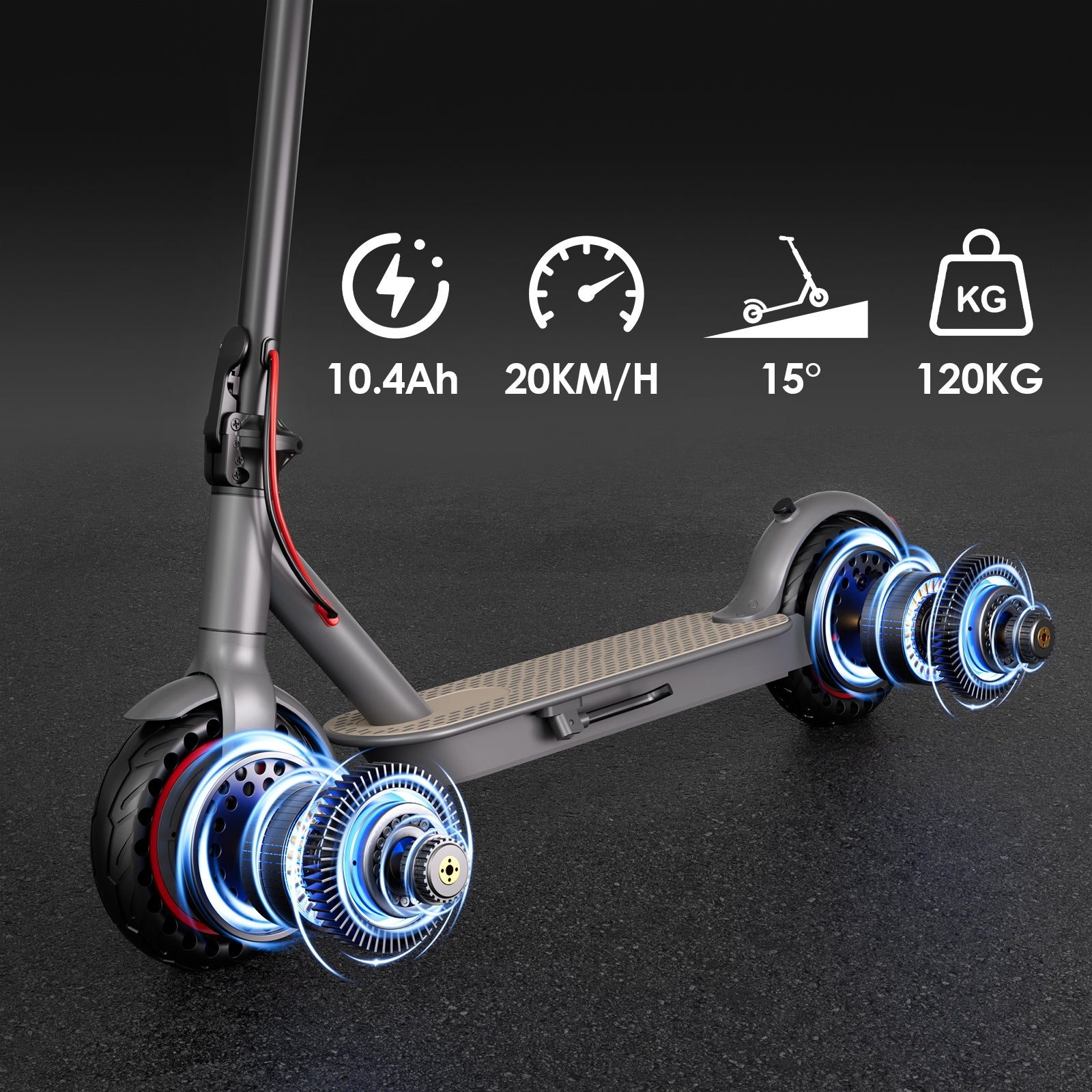 Electric folding scooter,scooter, Tyre diameter: 8,5 inch|20-25km|350W Packaging status original