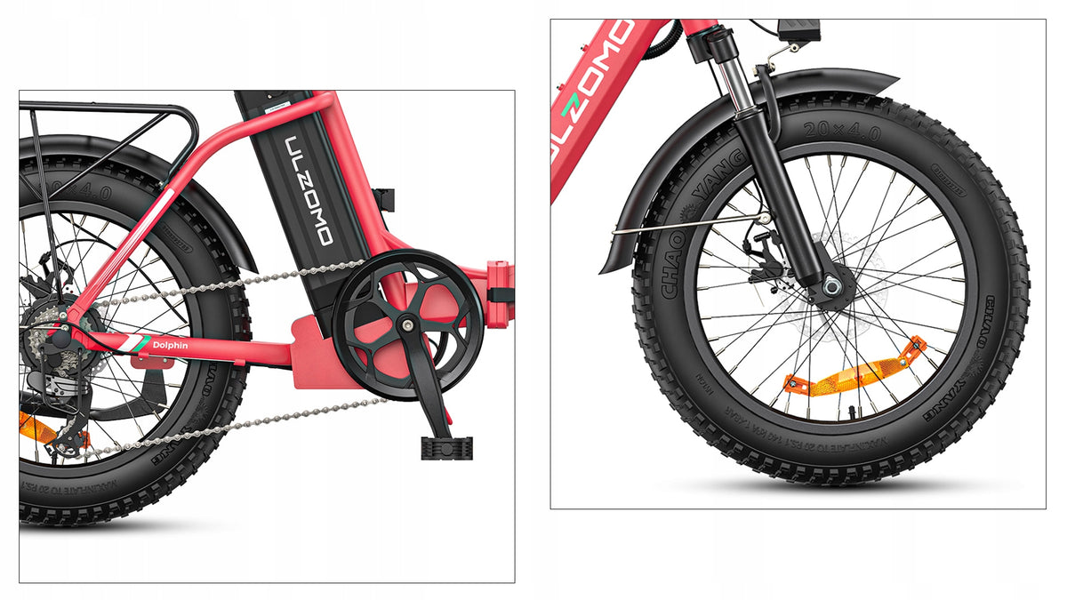 Electric folding vehicle 20" 89km 25km/h 350W 36V ULZOMO DOLPHIN Pink Brand no brand