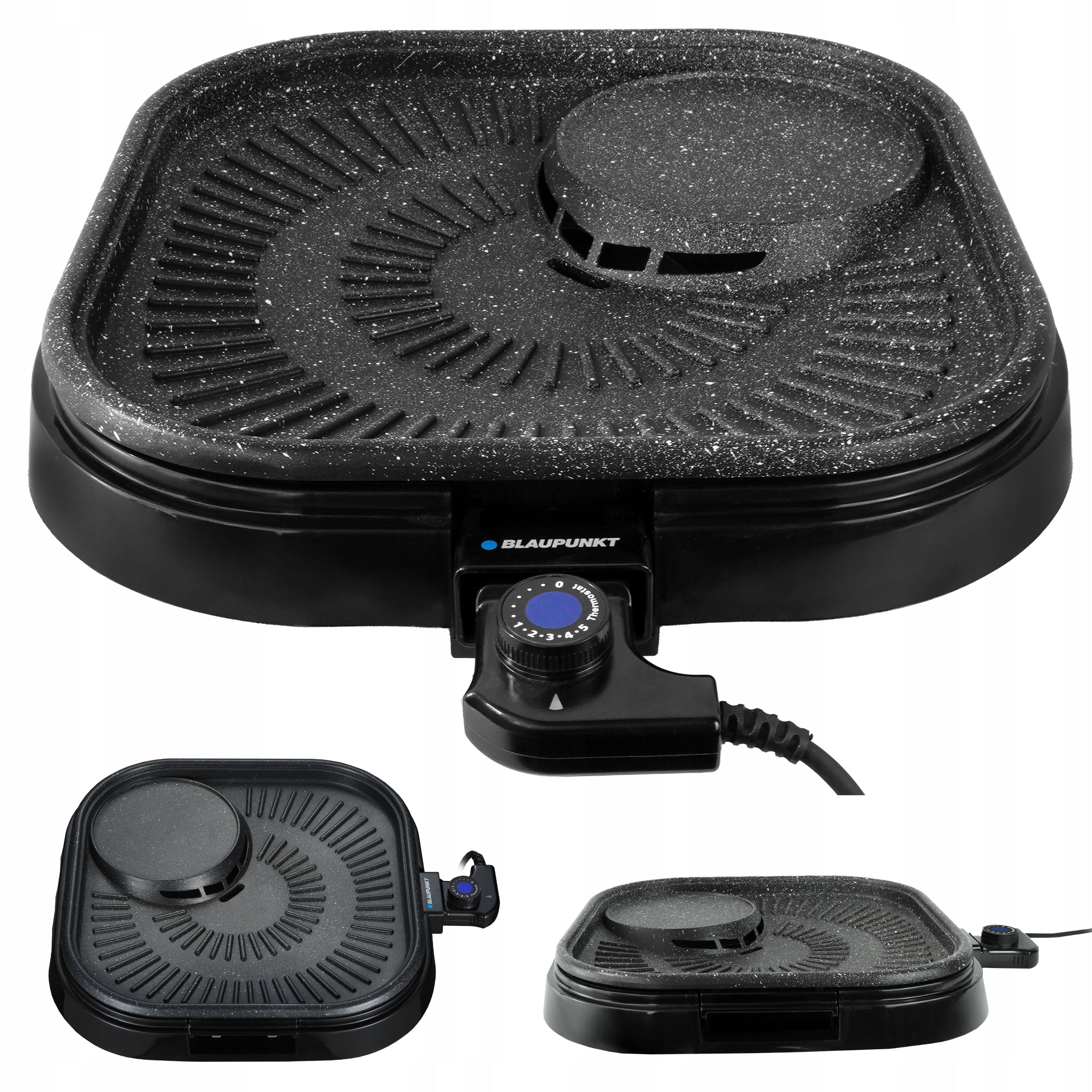 Electric grill 1500W Large plate 40x40 cm non-stick Blaupunkt GRT601