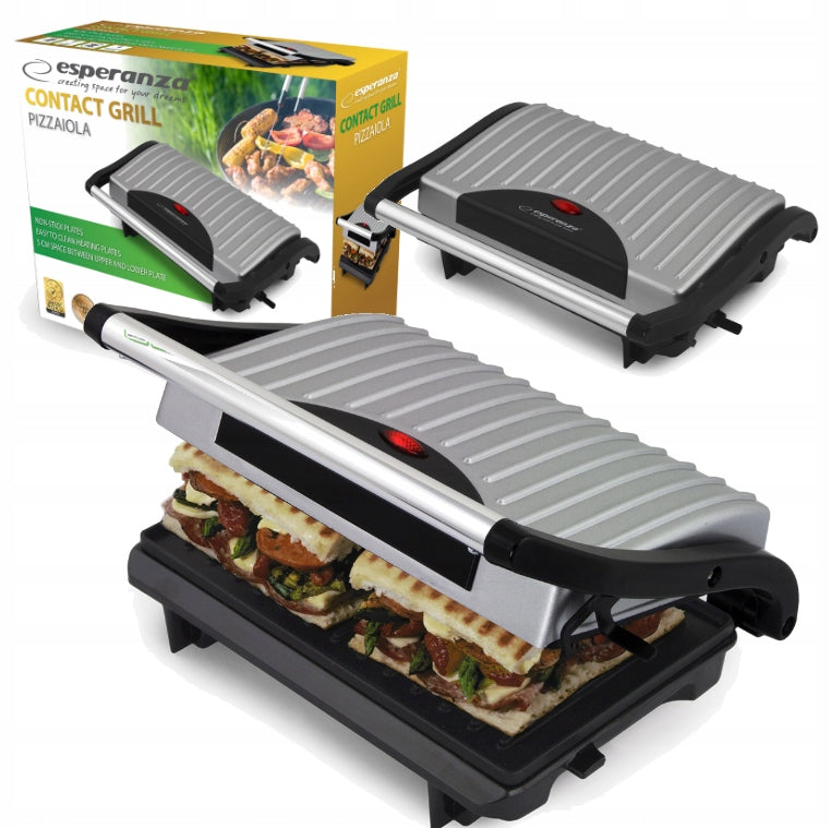 Electric grill Esperanza Pizzaiola EKG005 750W silver toaster oven
