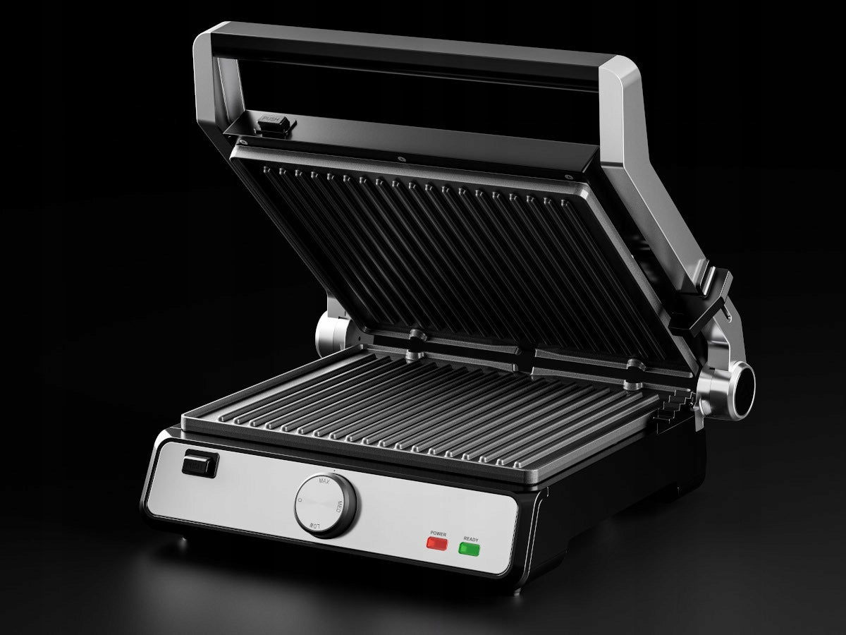 Electric grill GÖTZE & JENSEN GL601X Functions fat drainage