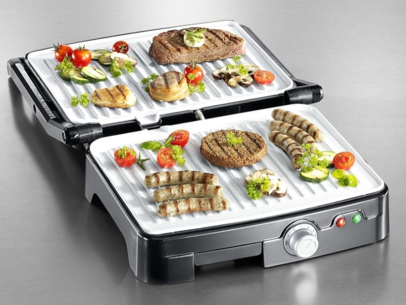 Electric grill Kanpek toaster oven for panini 1800 W silver/grey Power rating 1800 W