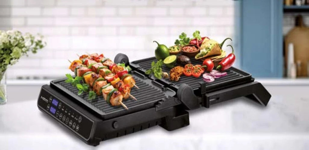 Electric grill MPM MGR-14M 2400W Timer double surface 5 programs Grill type contact