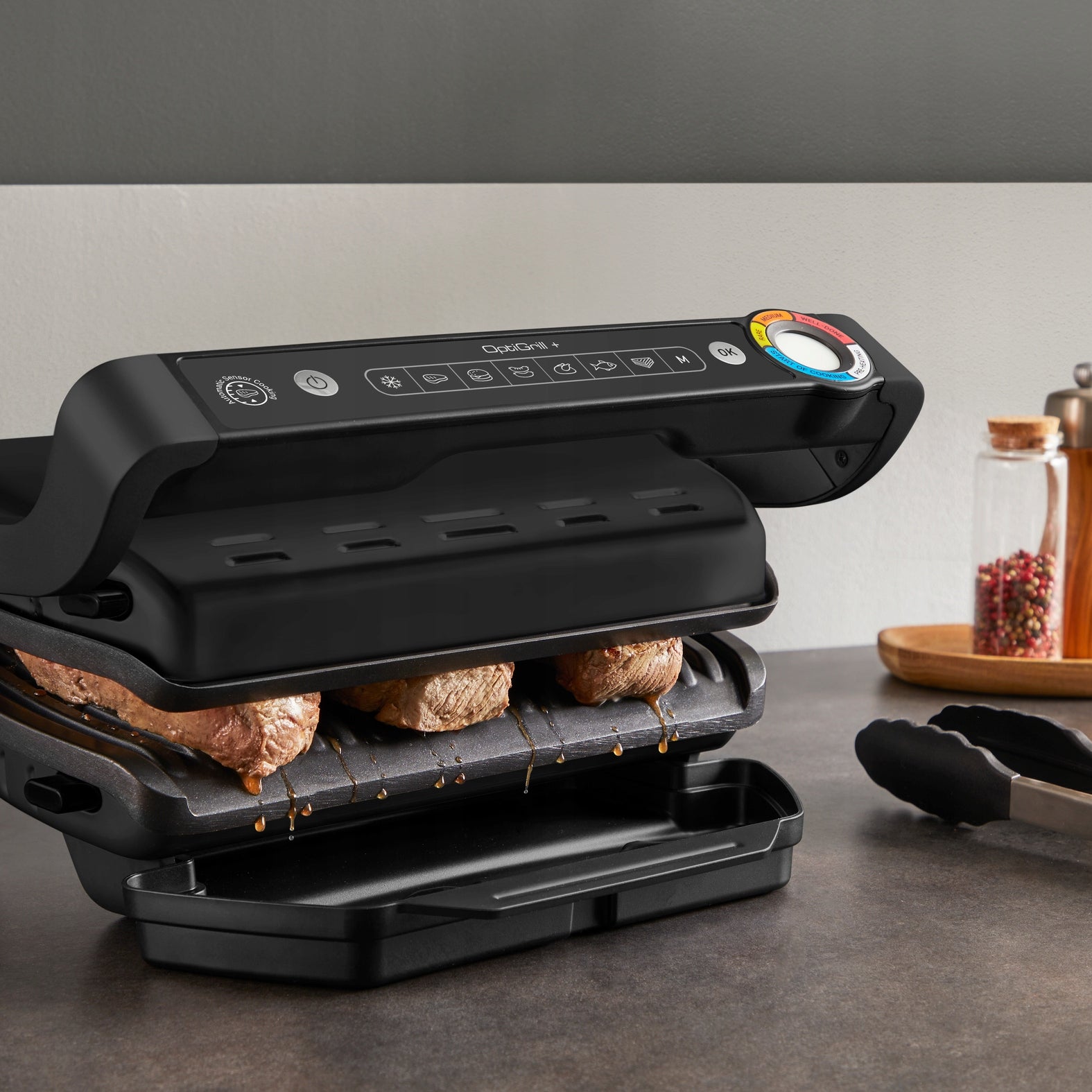 Electric grill Optigrill+ GC7178 + SET ACC 2000 W waffles Packaging status original