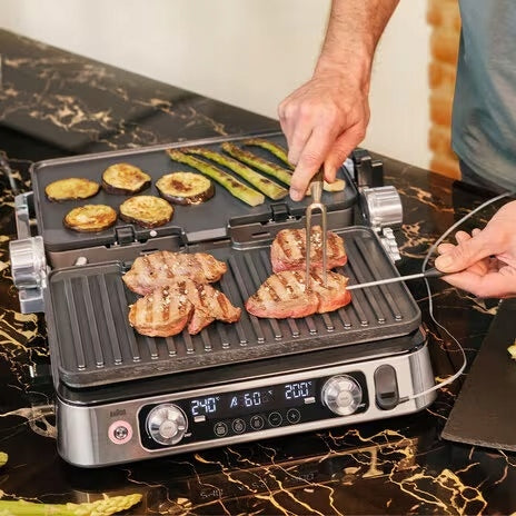Electric grill plate 2200W Braun MultiGrill 9 Pro CG9160 Grill type contact