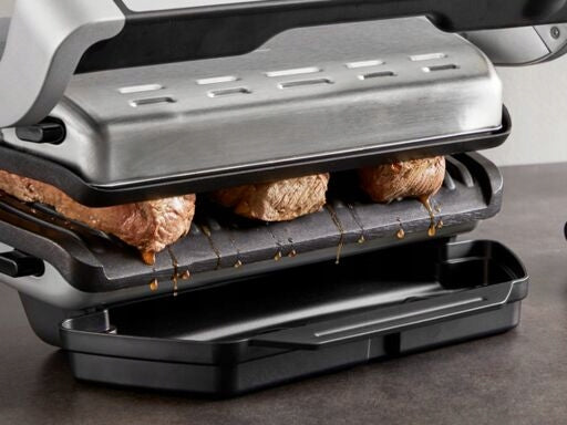 Electric grill toaster Optigrill+ GC718D10 2000 W folding silver Dominant color silver/gray