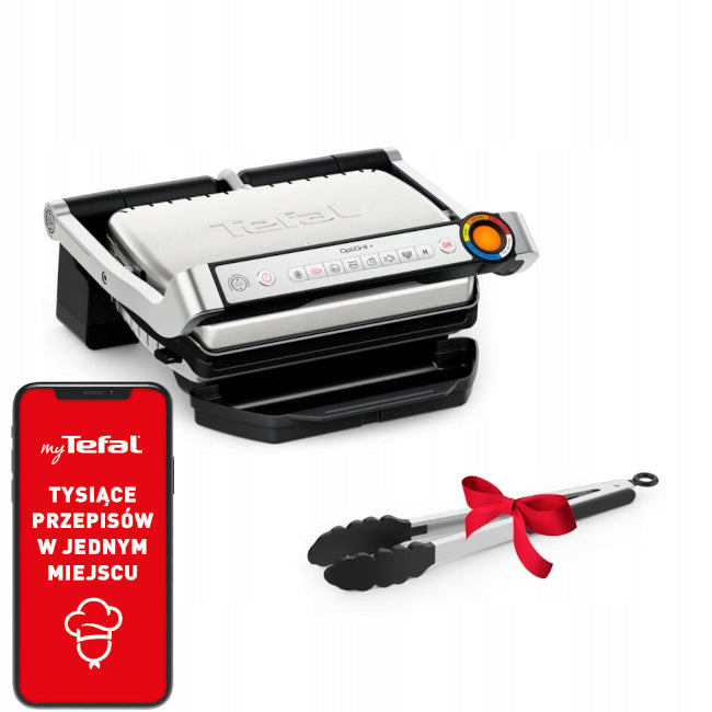 Electric grill toaster Optigrill+ GC718D10 2000 W folding silver