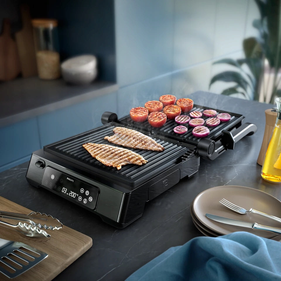 Electric grill toaster with non-stick coating Philips HD6307/70 Power rating 2200 W