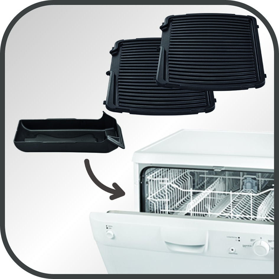 Electric grill with timer Tefal GC451B12 2000 W toaster Temperature control yes