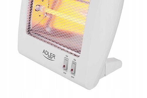 Electric halogen radiator ADLER QUARTZ HEATER 800 W Packaging status original