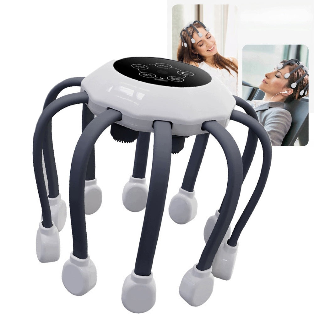 Electric head massager , soothing head with light relaxing soothing