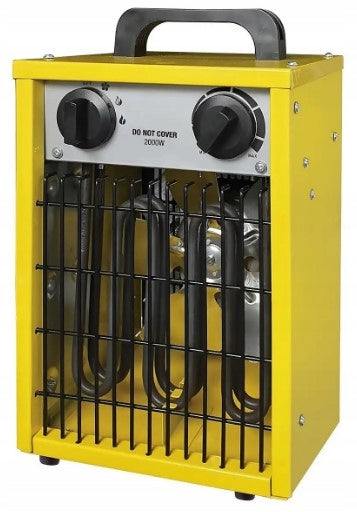 Electric heater Homebase 2 kW 2000 W Yellow