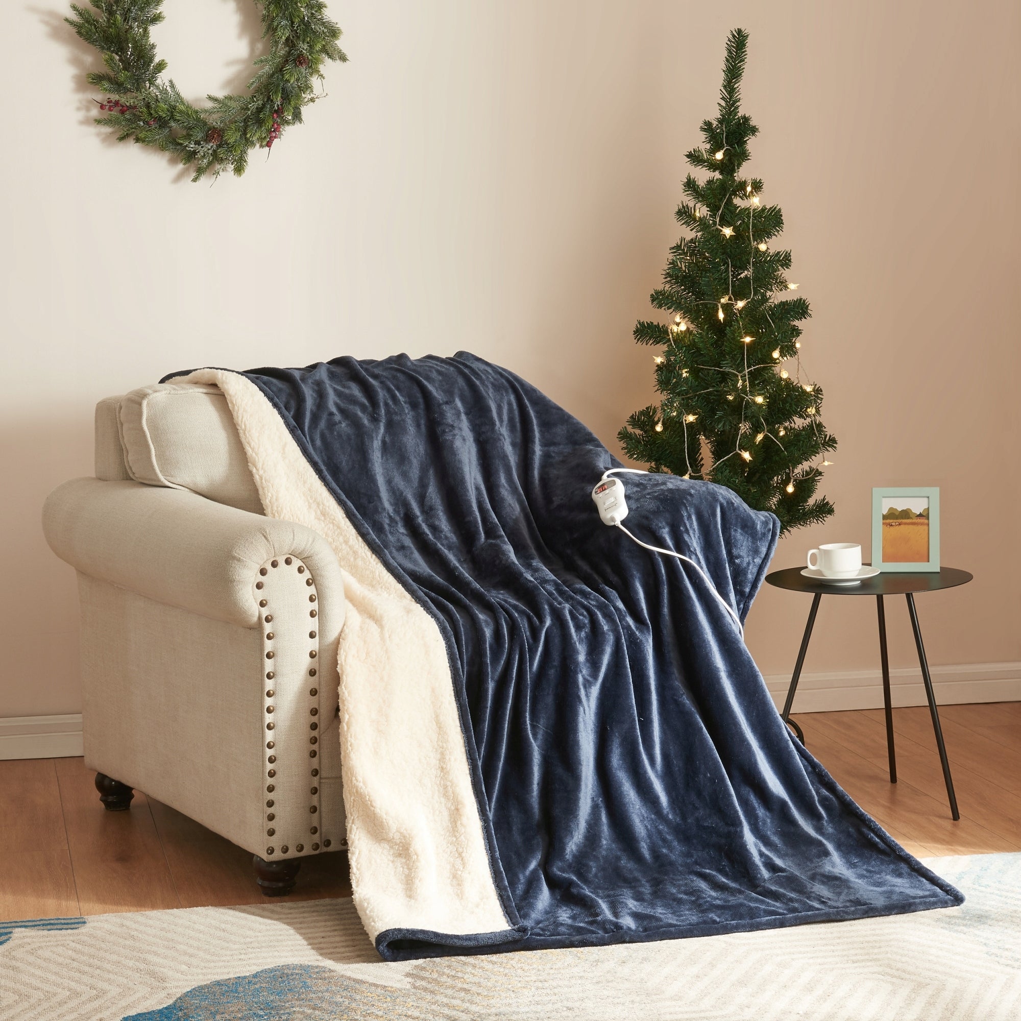 Electric heating blanket Archi 180x130 cm navy blue Color blue
