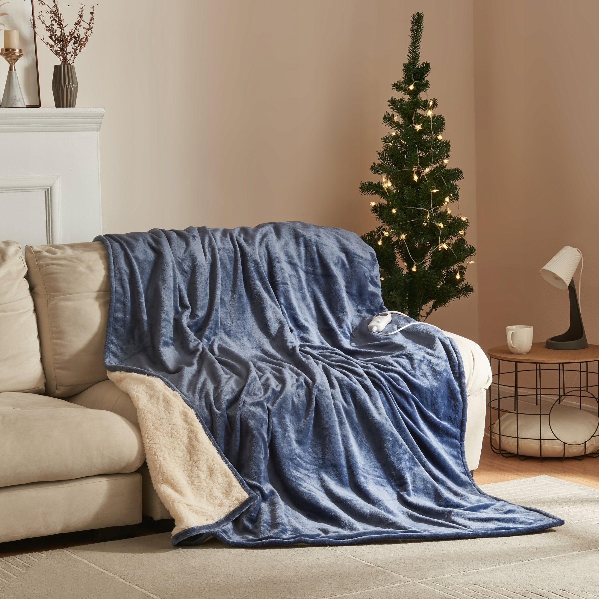 Electric heating blanket Archi 200x150 cm light blue Color blue