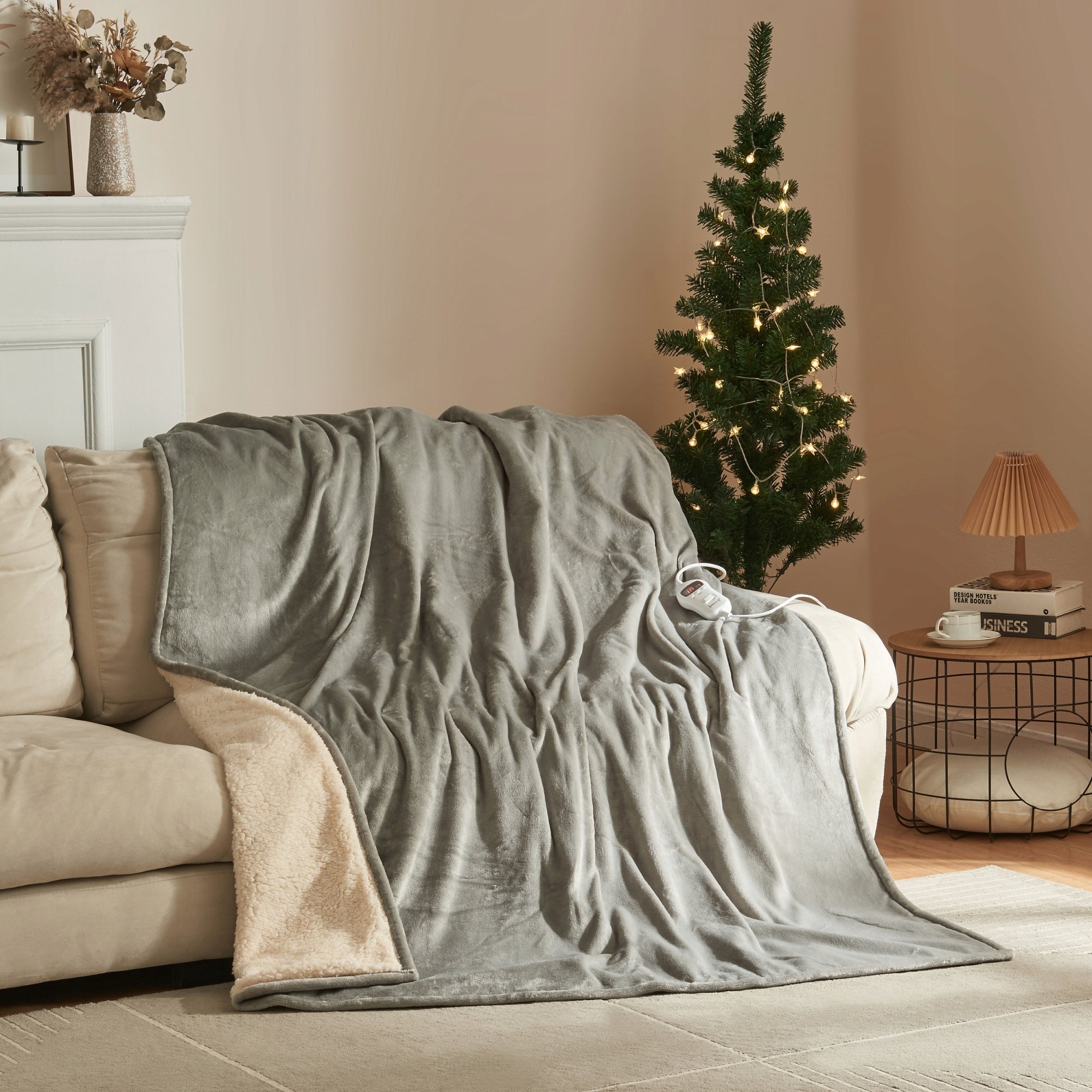 Electric heating blanket Archi 200x150 cm light grey Color gray